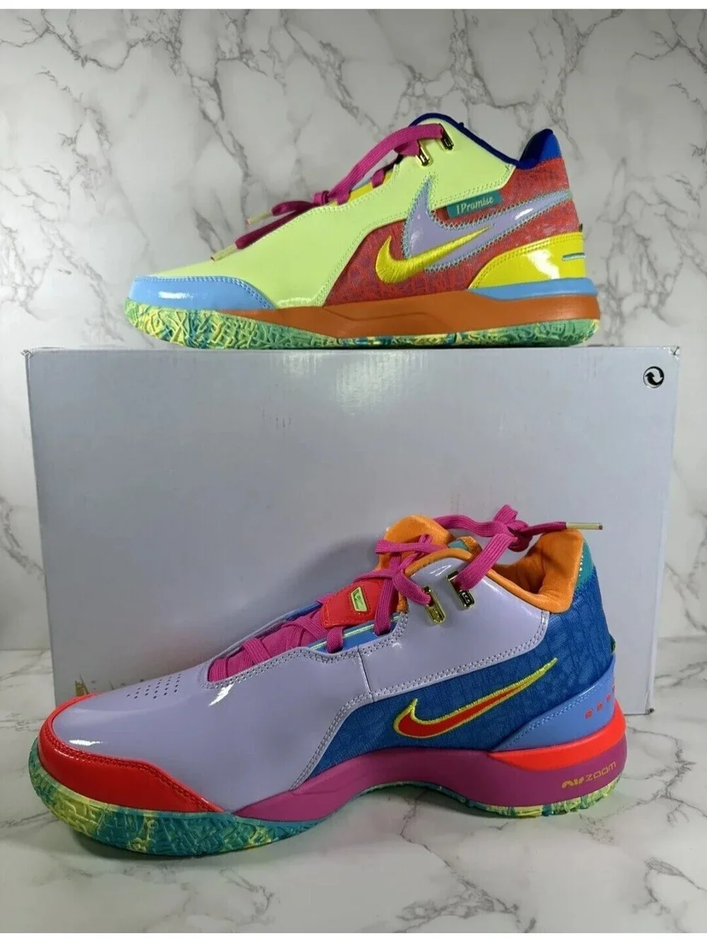 Nike Zoom LeBron NXXT Gen AMPD IPS Violet Barely Volt FZ7885-500 Size 13 New